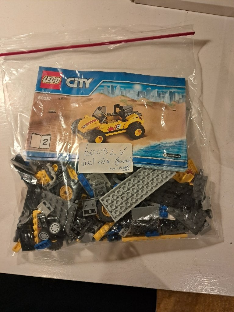 Lego City 60082 Dune Buggy Transporter met instructies, Lego, Ophalen of Verzenden, Inclusief instructies, Complete set