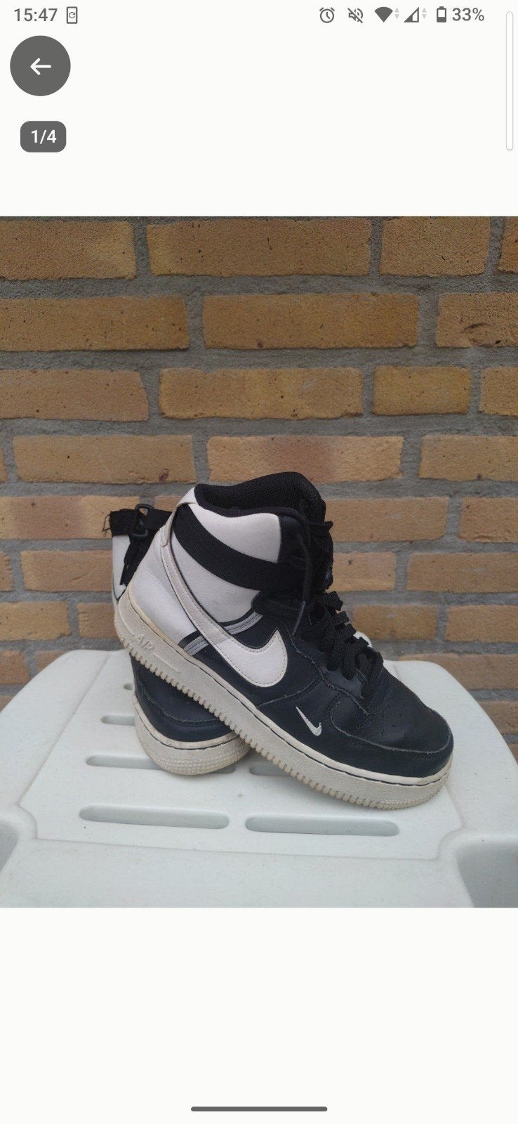 Nike Air Force 1 High - Zwart/Wit - Maat 38, Ophalen of Verzenden