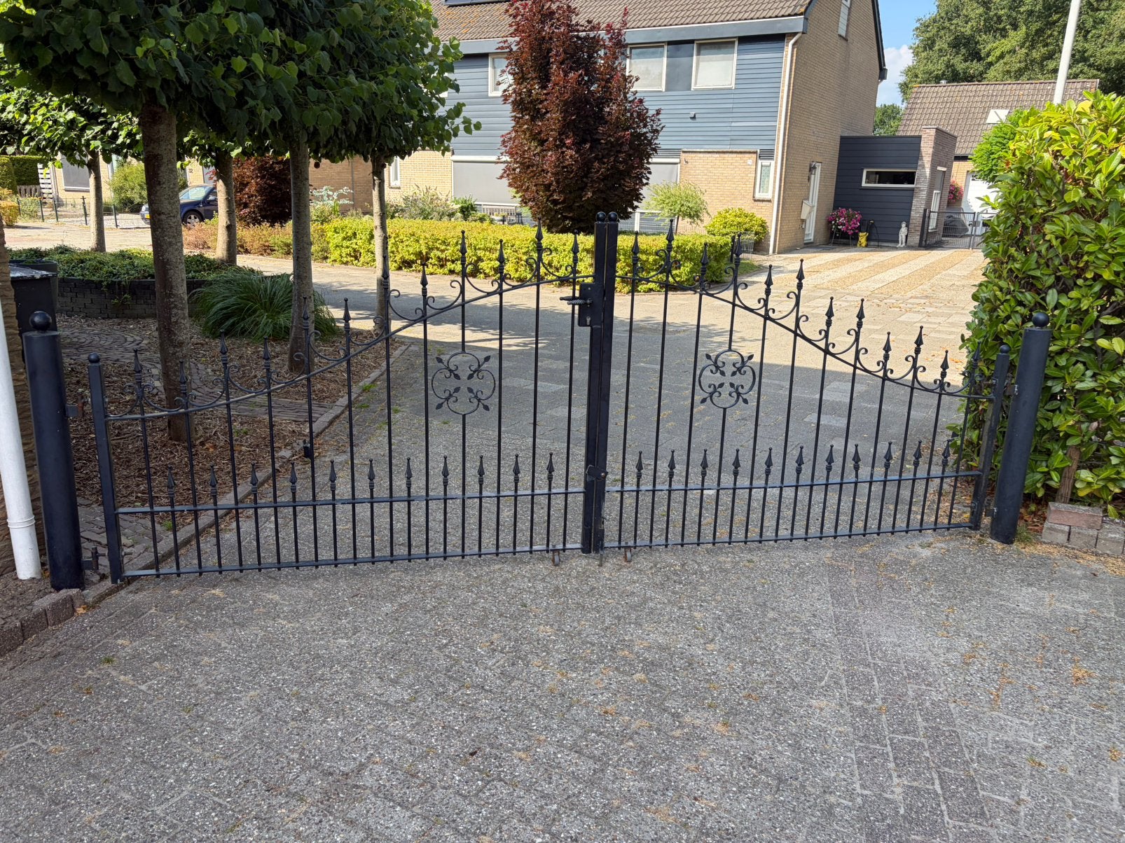 Sierpoort 4.20m, Ophalen, Met poort, Gebruikt, Sierhekwerk