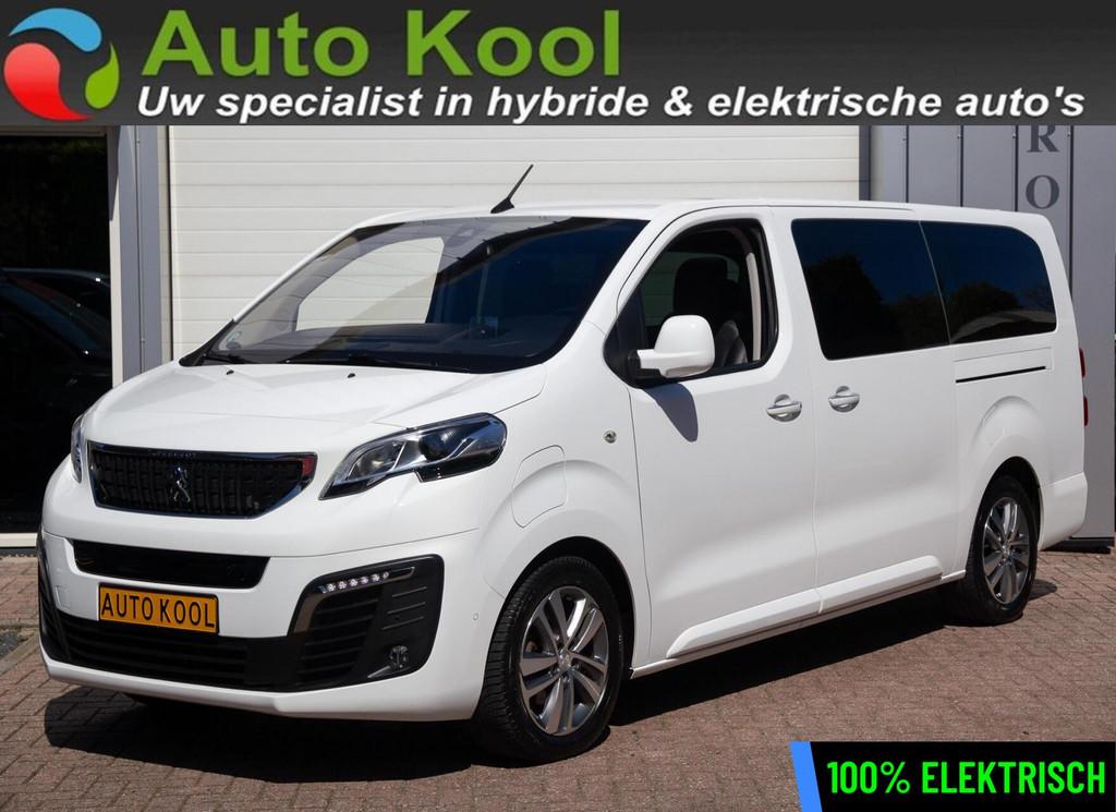 Peugeot e-Traveller 75 kWh Business VIP Long 6-Pers FULL, Auto's, Peugeot, 136 pk, Zwart, Overige carrosserieën, Wit