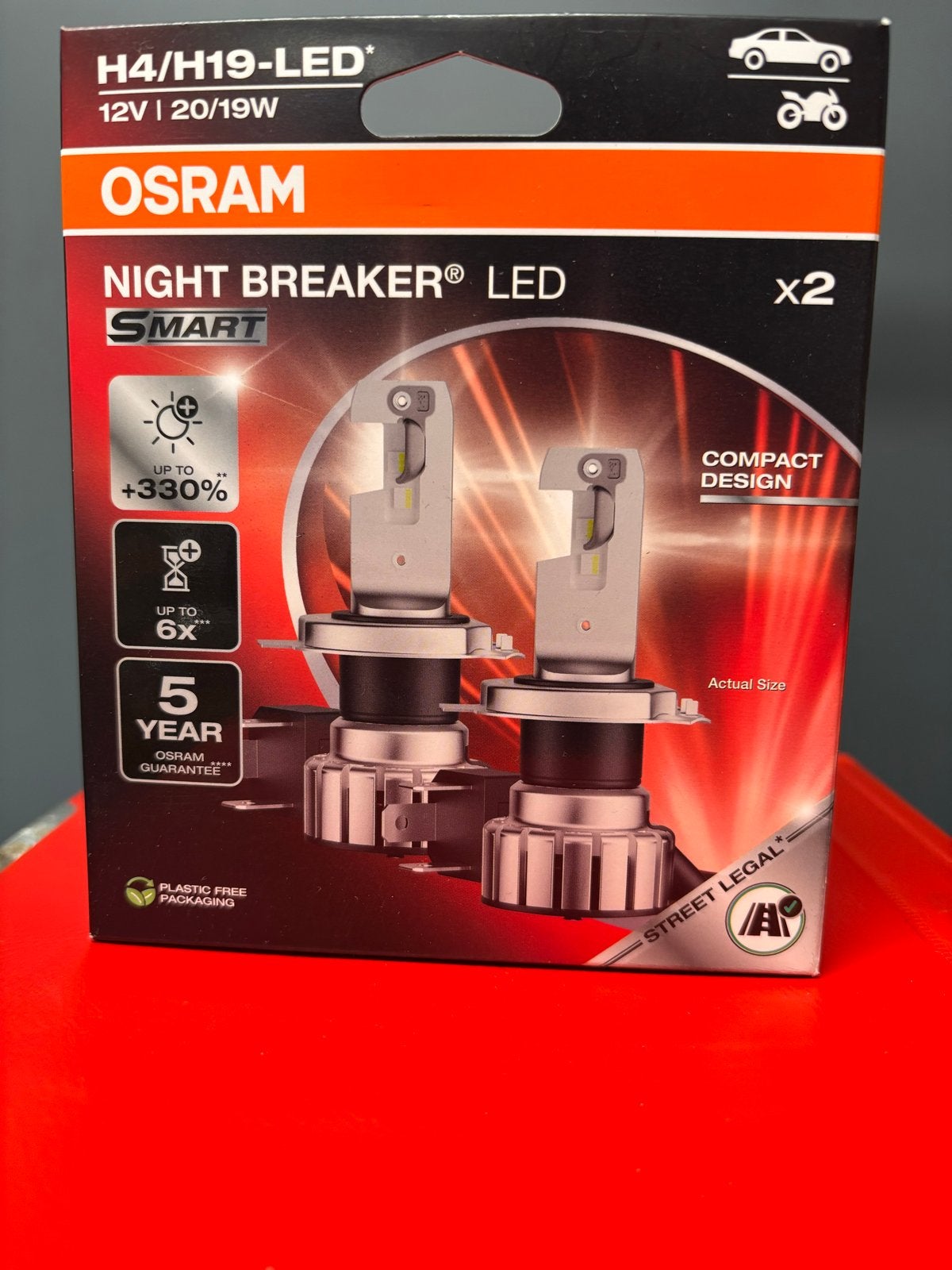 OSRAM Night Breaker LED H4/H19 Autolampen - Set van 2, Ophalen of Verzenden, Nieuw, Universele onderdelen