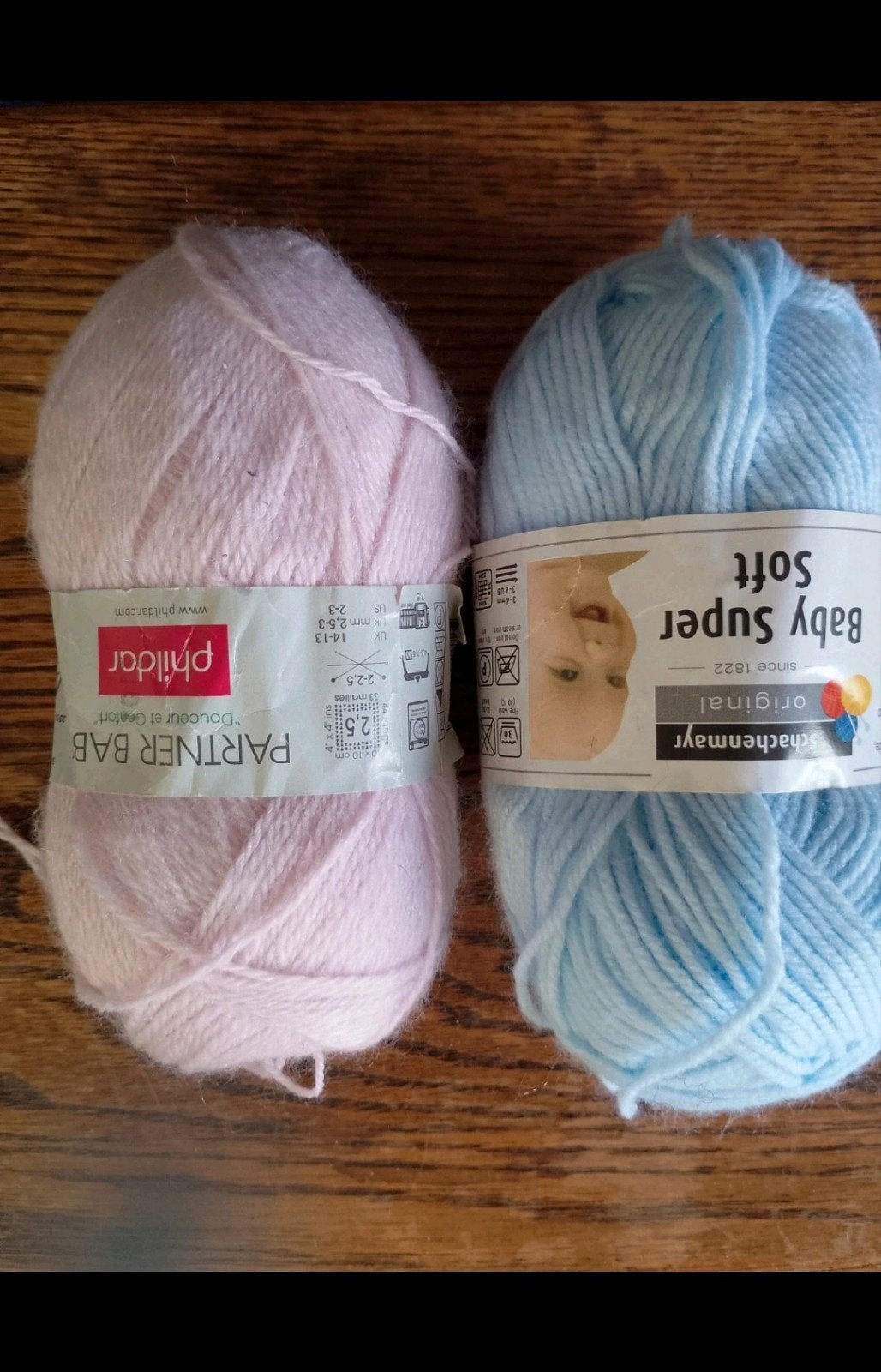 2 bollen baby wol partner baby phildar en 1 bol baby super s, Ophalen of Verzenden, Nieuw, Breien of Haken, Wol of Garen