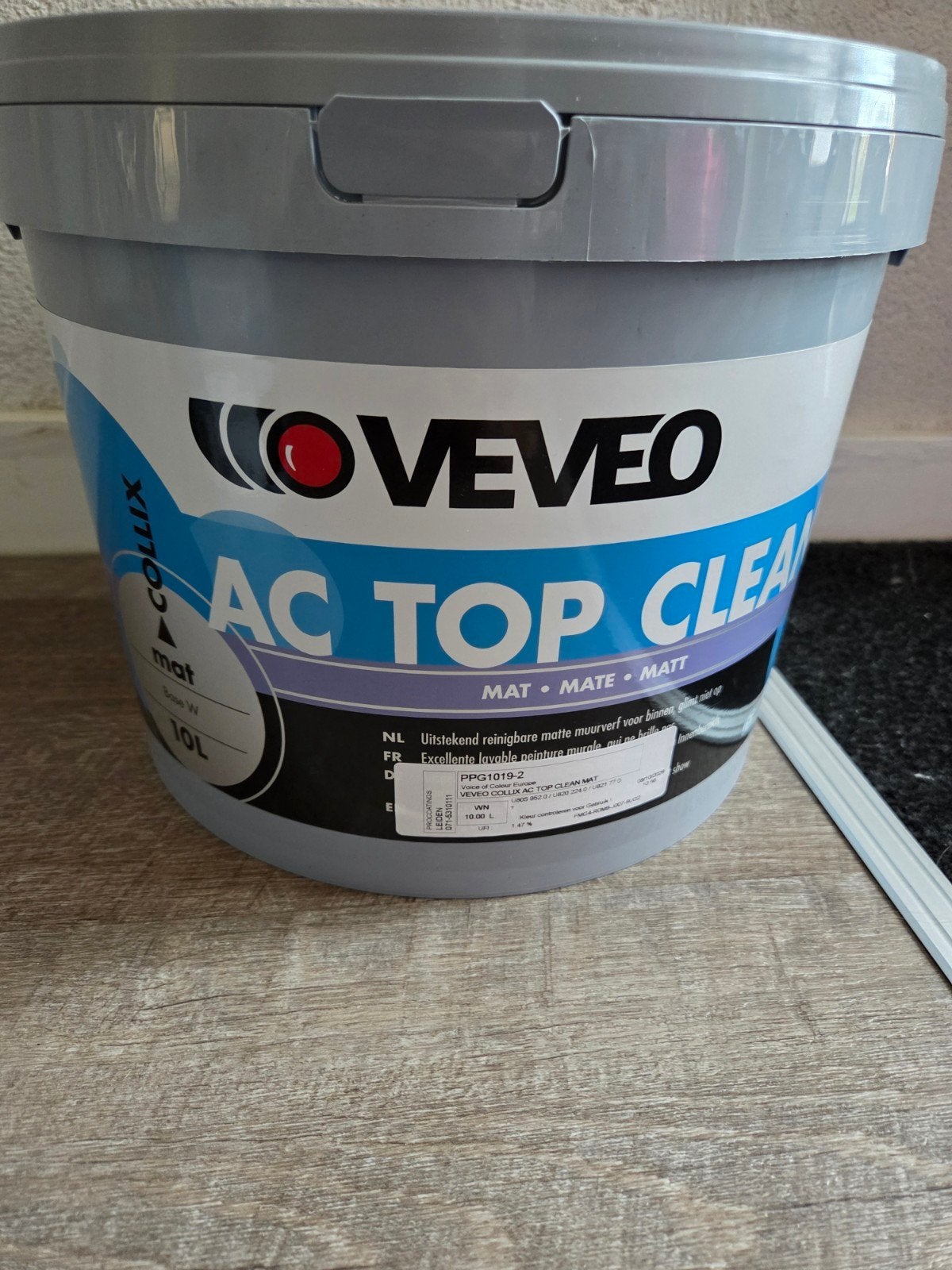 VEVEO AC Top clean  S1 mat 10 kleur lichtbeige, Ophalen, 5 tot 10 liter, Beige, Nieuw