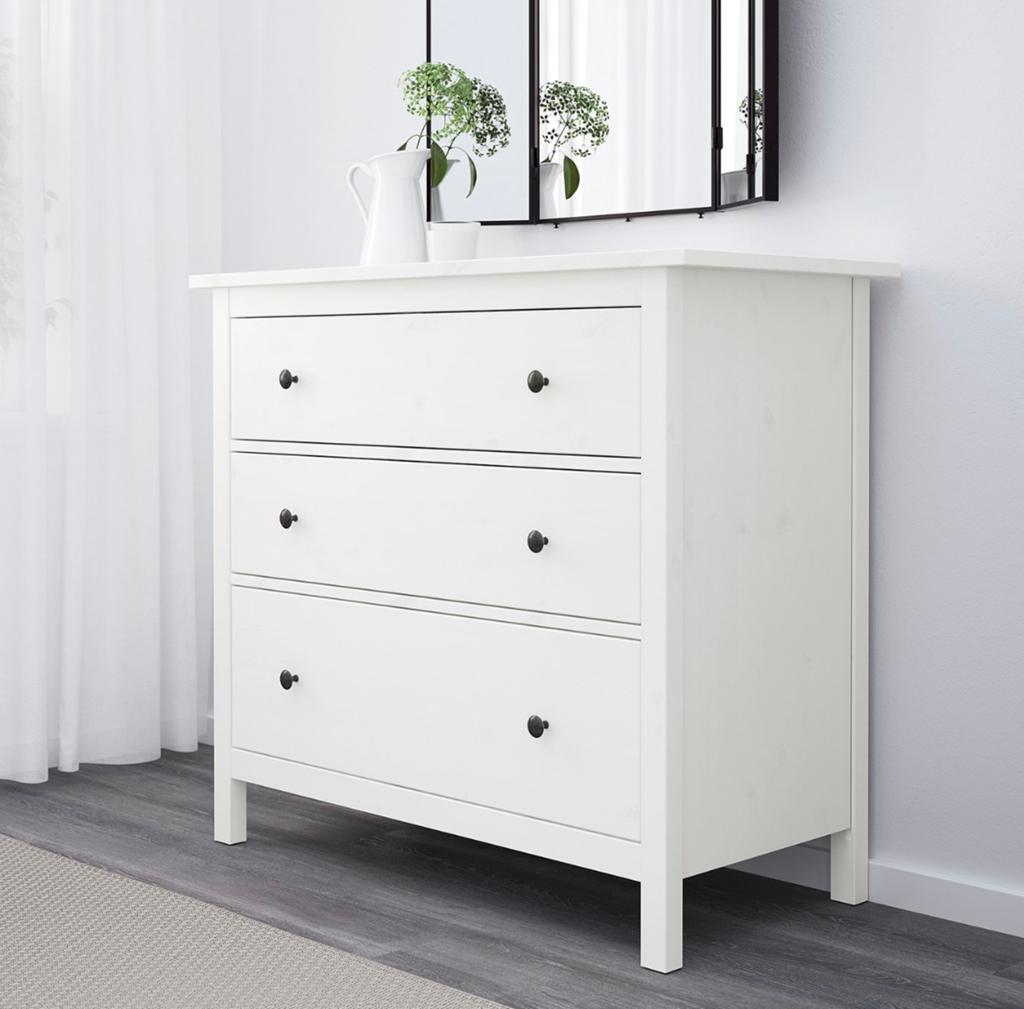 Ikea hemnes ladekast wit, Huis en Inrichting, Kasten | Ladekasten, Ophalen, Overige materialen, Gebruikt, 100 tot 150 cm