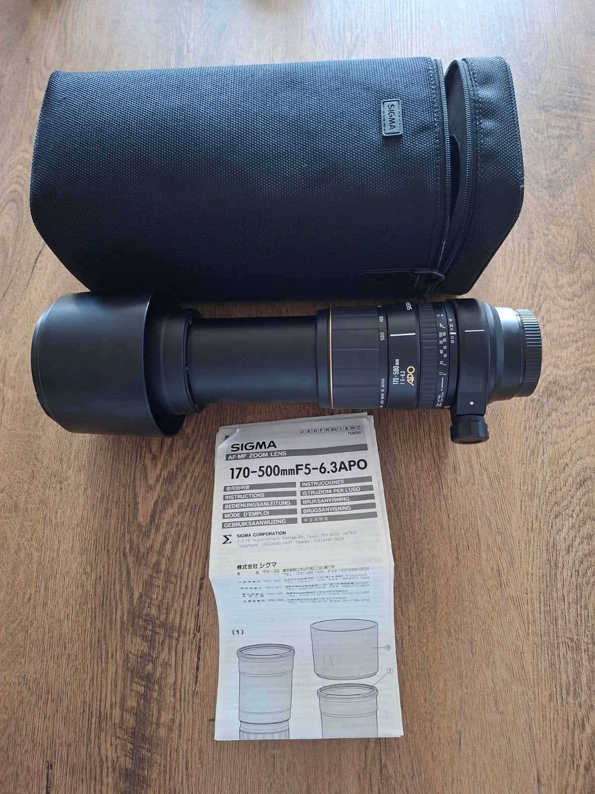 Sigma 170-500mm 1:5-6.3 apo, Audio, Tv en Foto, Fotografie | Lenzen en Objectieven, Ophalen of Verzenden, Zo goed als nieuw, Telelens