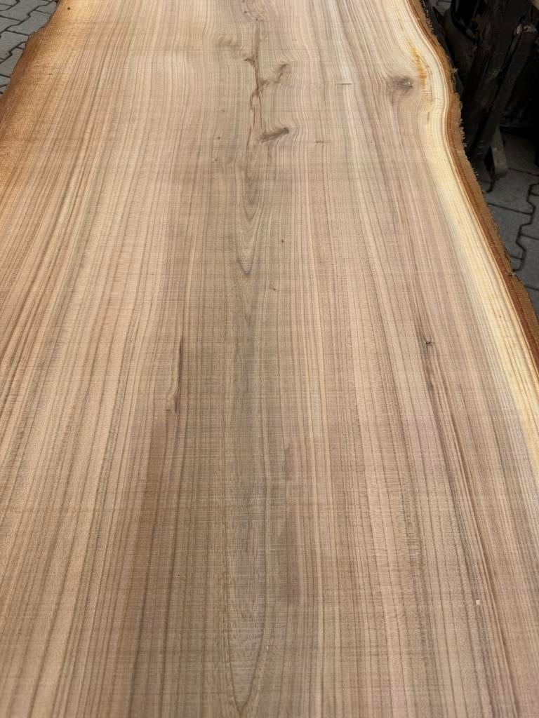 Grote iepen boomstambladen 410x70-80x7cm, Ophalen, Planken, Zo goed als nieuw, Hardhout