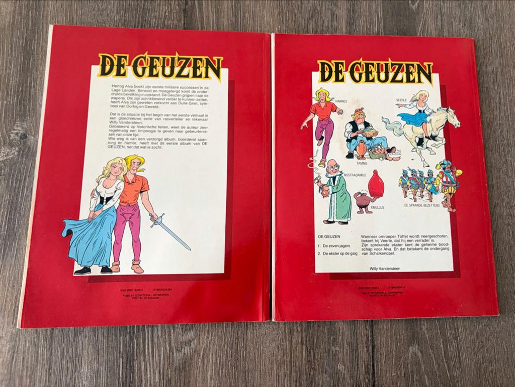 De Geuzen - Willy Vandersteen - Nrs. 1 & 2, Boeken, Meerdere stripboeken, Ophalen of Verzenden, Gelezen