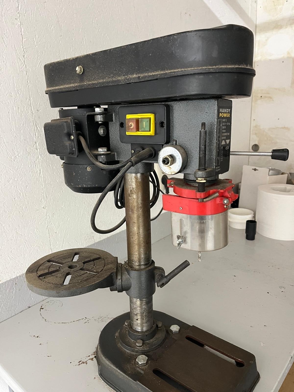 Handy Power Kolomboormachine FHP 13 - 350W, Doe-het-zelf en Verbouw, Ophalen, Gebruikt, 400 tot 600 watt, Kolomboormachine