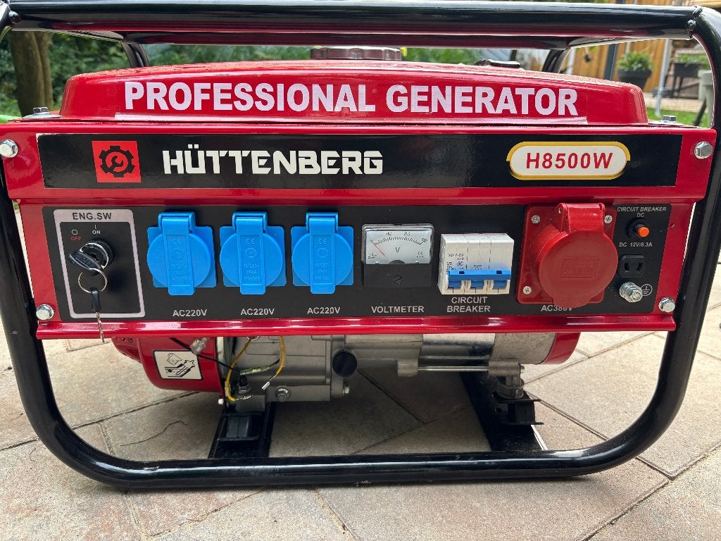 Generator huttenberg H8500W, Ophalen, Zo goed als nieuw