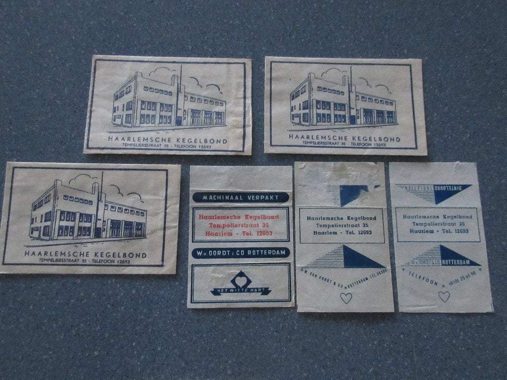 6 x Haarlem, Haarlemsche Kegelbond, Verzenden, Nederland