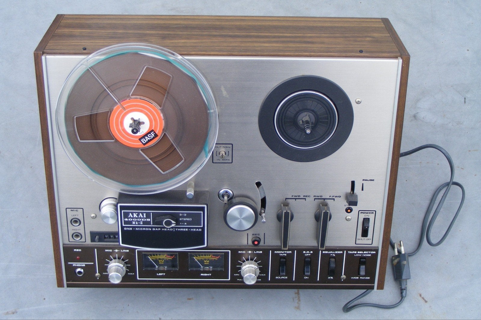 Akai 4000DS Mk-II bandrecorder inclusief banden, Ophalen of Verzenden, Bandrecorder, Met banden
