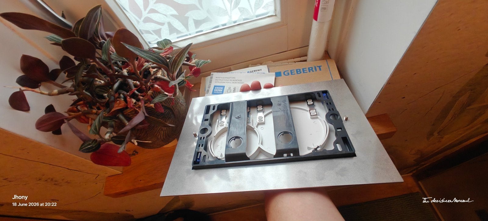 Decoratieve RVS plaat voor Geberit bedieningsplaat, Ophalen of Verzenden