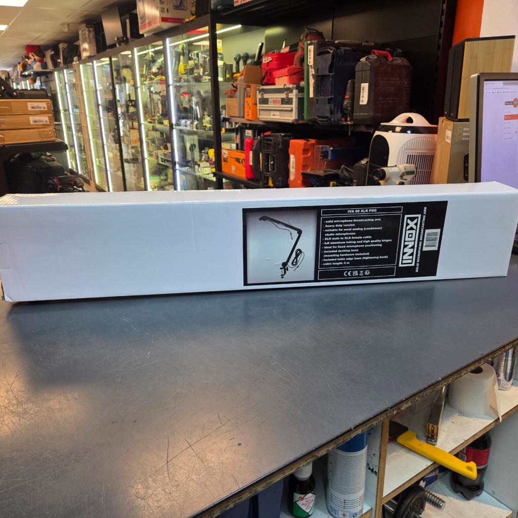 Innox IVA08 XLR Pro broadcasting statief | Nwpr 63 Euro, Muziek en Instrumenten, Microfoons, Flex Ltd., Zo goed als nieuw, https://flex.com/contact-us