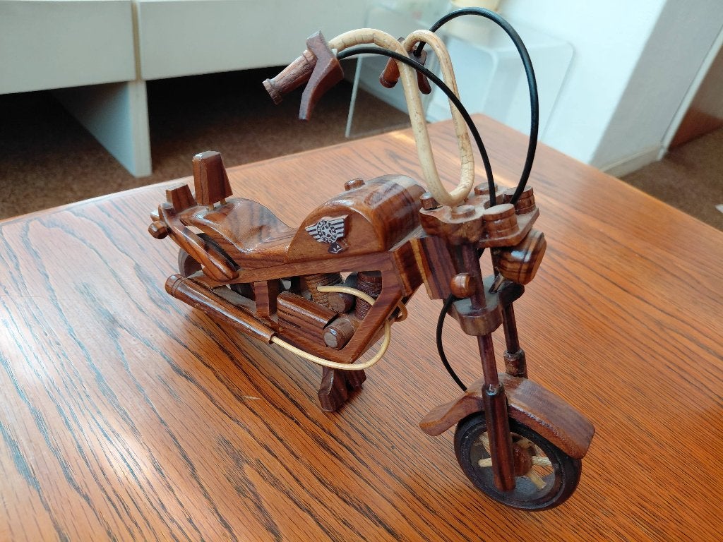 Handgemaakte houten Harley Davidson 28cm x 20cm, Ophalen, Zo goed als nieuw