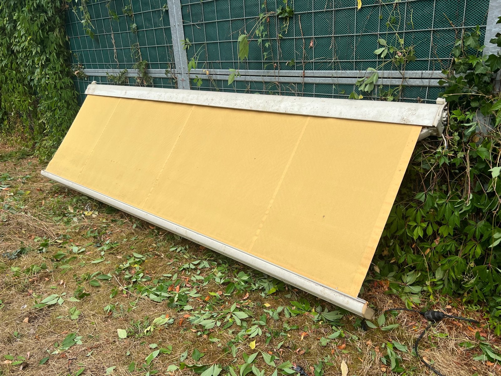 Gebruikt knikarmscherm Basel 2000 - 400 cm breed, Ophalen, Gebruikt, Elektrisch, 150 tot 300 cm