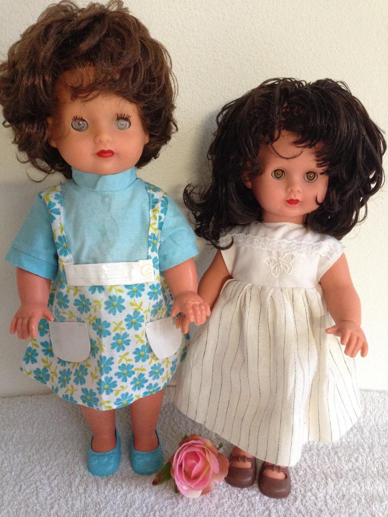 💙2 WILDEBRAS POPPEN/ pop uit de jaren 60/70., Verzamelen, Poppen, Ophalen of Verzenden, Zo goed als nieuw, Pop
