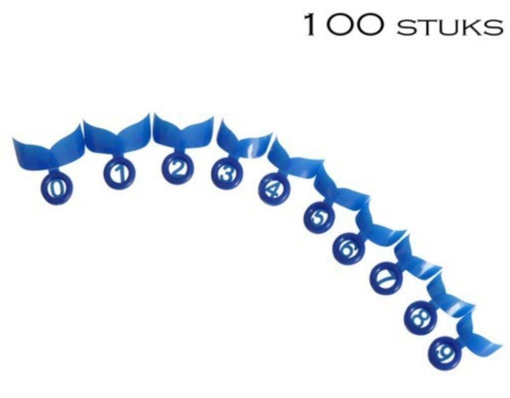 QUICK / SHORT nageltips BLAUW in een nagel box,100 stuks., Blauw, Nieuw, Ophalen of Verzenden, Handen en Nagels