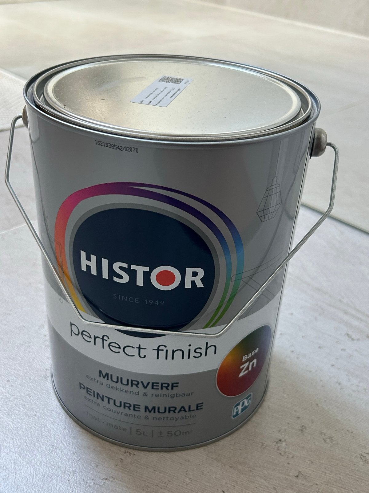 Histor Perfect Finish Muurverf Mat 5L - Firm Berry, Doe-het-zelf en Verbouw, 5 tot 10 liter, Nieuw, Ophalen of Verzenden, Verf