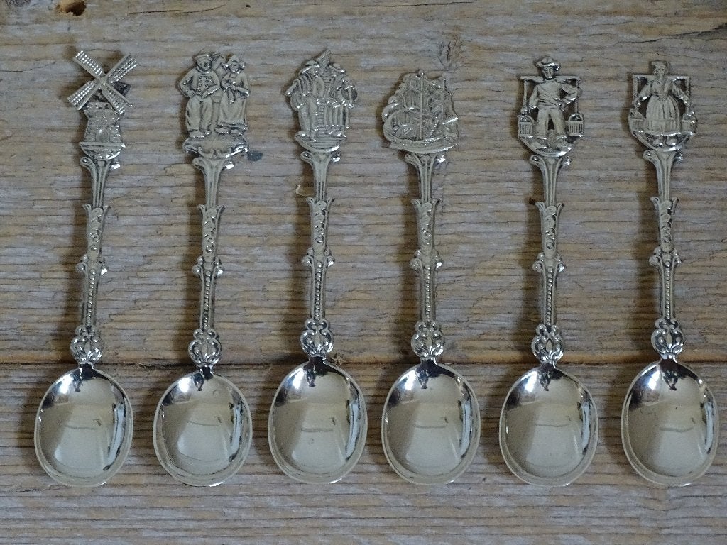 6x Theelepel, Silverhuys Schoonhoven, Verzilverd 90, als nw., Antiek en Kunst, Ophalen of Verzenden