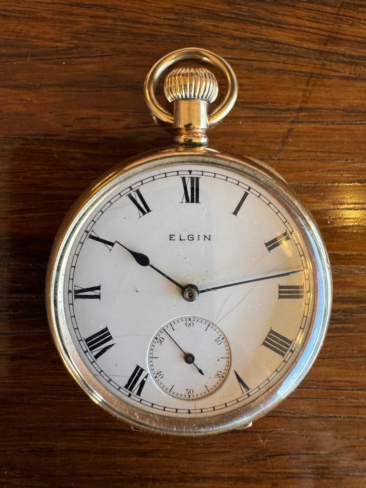 Elgin Zakhorloge Gold Filled, Overige merken, Zakhorloge, Verguld, Ophalen of Verzenden