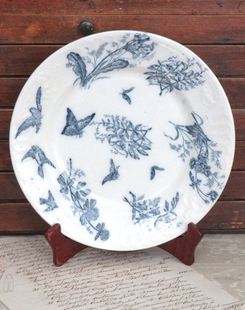 Antiek bord Nimy “Fleurs des Champs” – 1, Antiek en Kunst, Ophalen of Verzenden