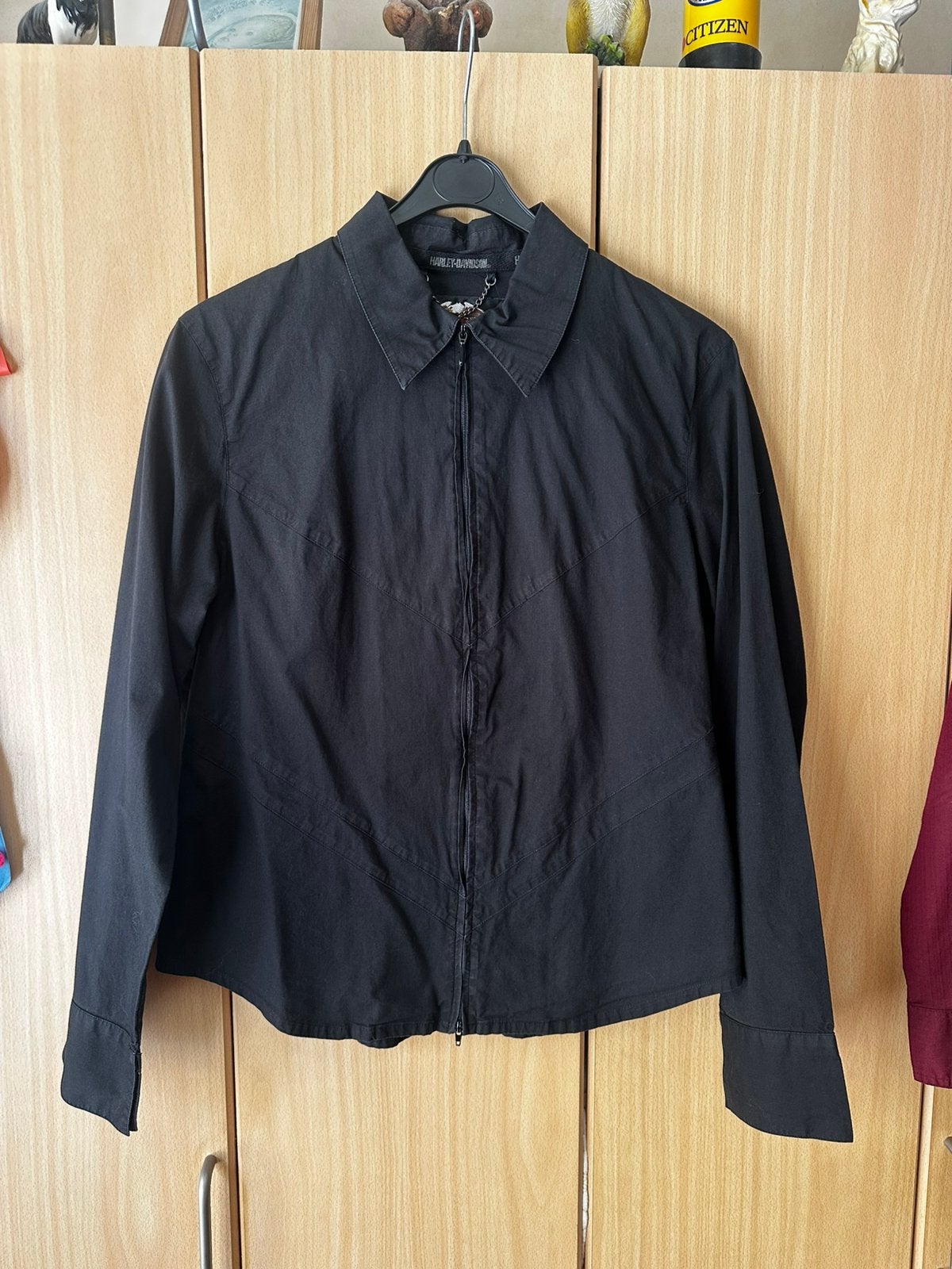 Harley-Davidson blouse dames maat L, Ophalen of Verzenden, Zo goed als nieuw, Maat 38/40 (M), Zwart