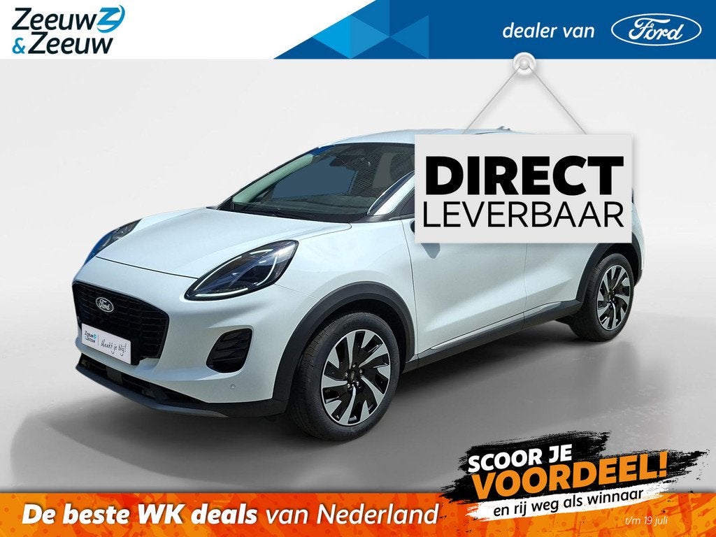 Ford Puma 1.0 EcoBoost Hybrid Titanium | €5.000.- korting, Auto's, Ford, Bedrijf, Te koop, Puma, ABS, Achteruitrijcamera, Airbags