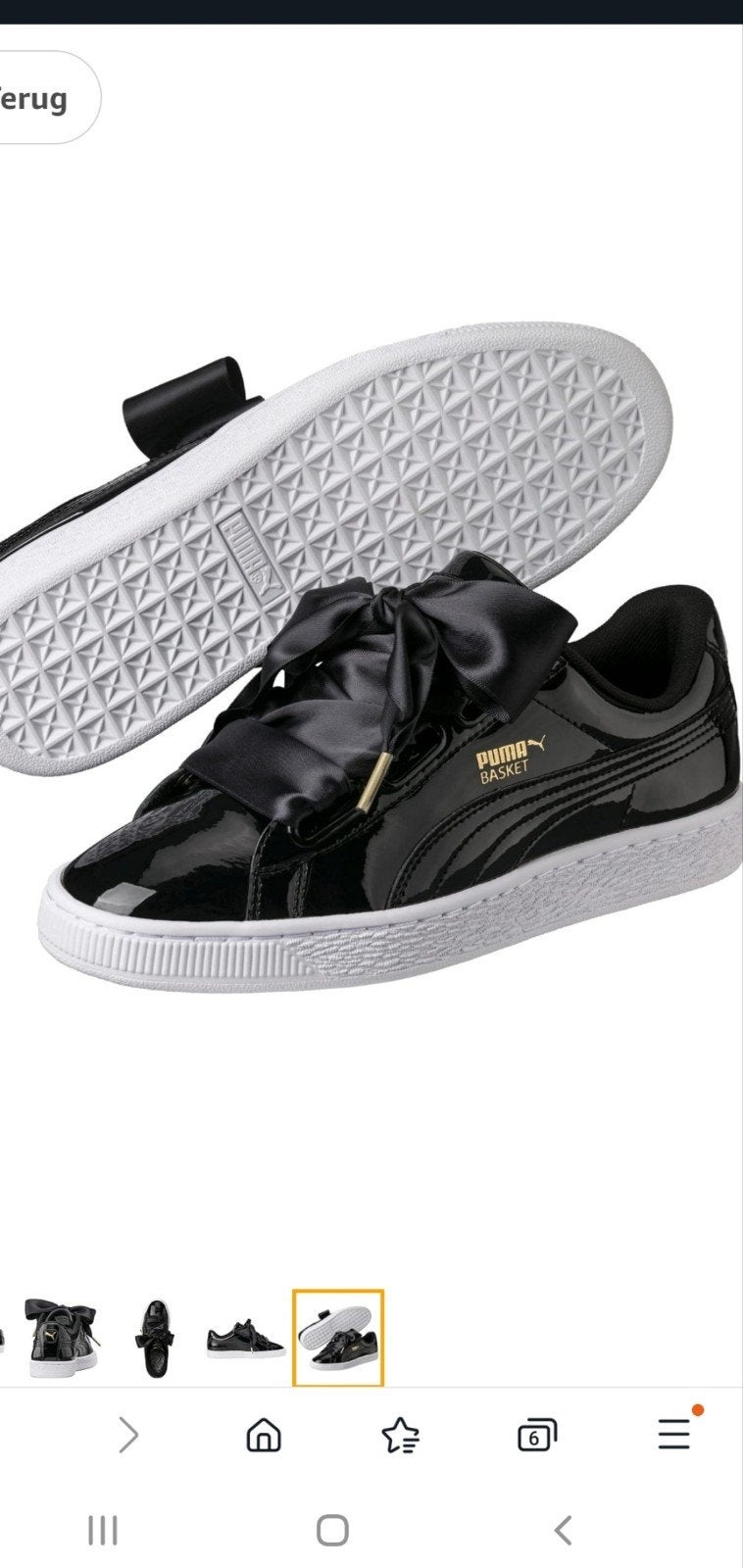 Nieuw dames Puma sneakers gympen basket heart zwart maat 38, Ophalen of Verzenden, Nieuw, Zwart, Sneakers of Gympen