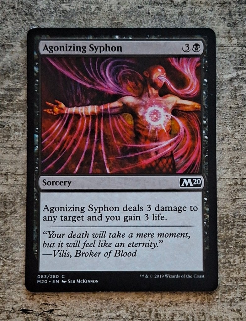 Agonizing Syphon - Magic the Gathering, Verzenden, Gebruikt, Losse kaart