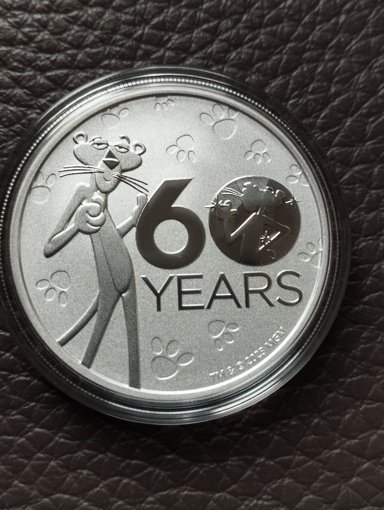 1oz .999 zilver Pink Panther, Ophalen, Zilver