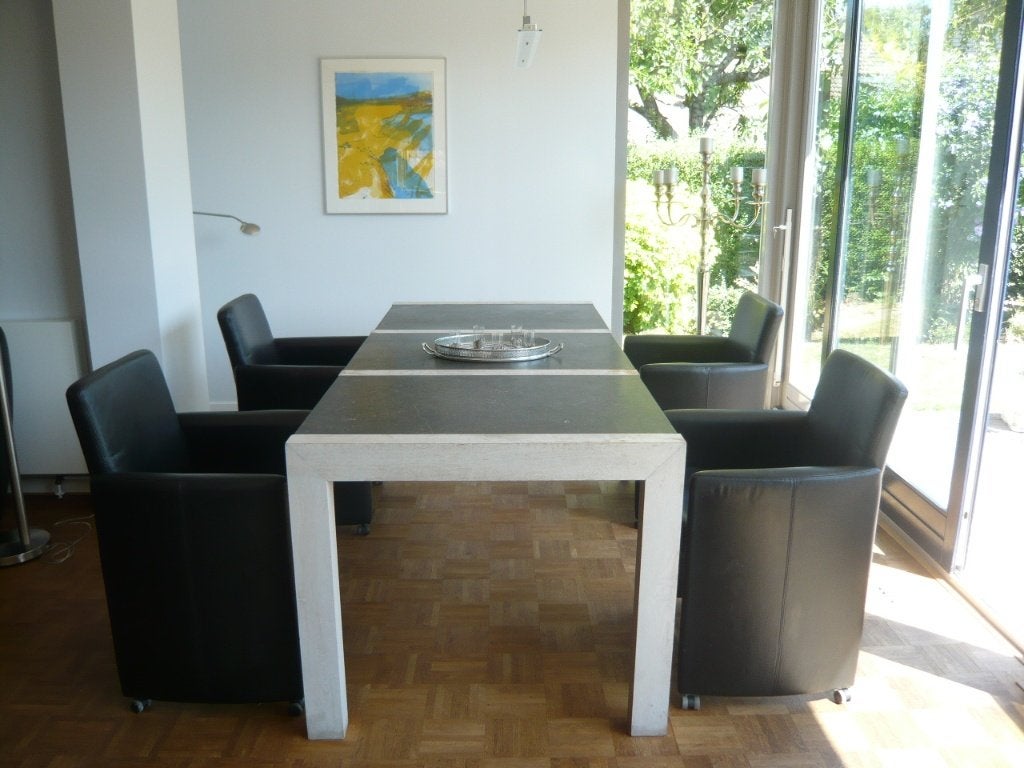 Prachtige tafel Belgisch Hardsteen, Ophalen, 200 cm of meer, 50 tot 100 cm, Zo goed als nieuw