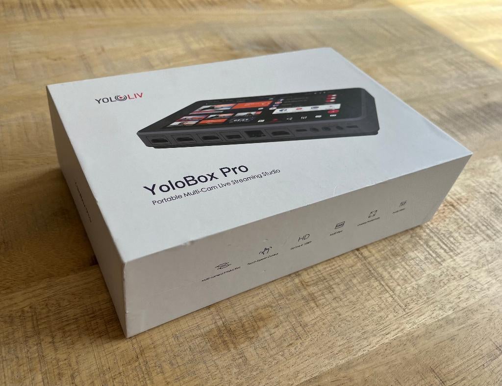 YoloLiv YoloBox Pro Portable Multicam Live Streaming Studio, Ophalen, Zo goed als nieuw, Video