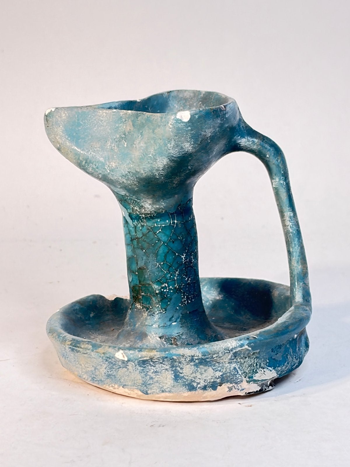 Perzisch geglazuurd aardewerk olielamp - 10e eeuw, Antiek en Kunst, Ophalen of Verzenden
