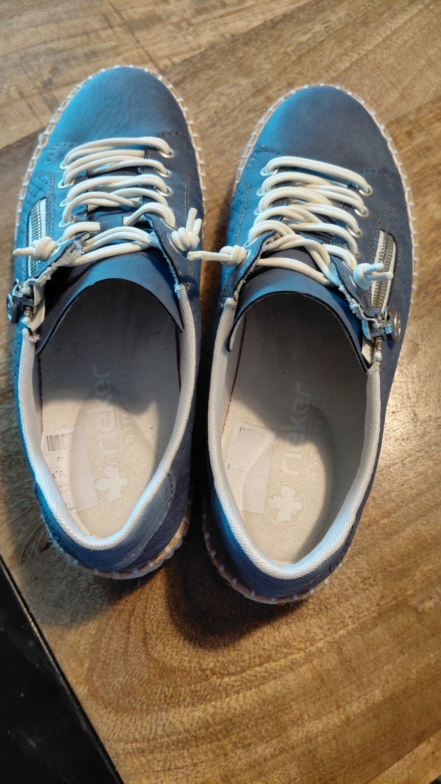 damesschoenen rieker, Ophalen, Schoenen met lage hakken, Blauw, Zo goed als nieuw