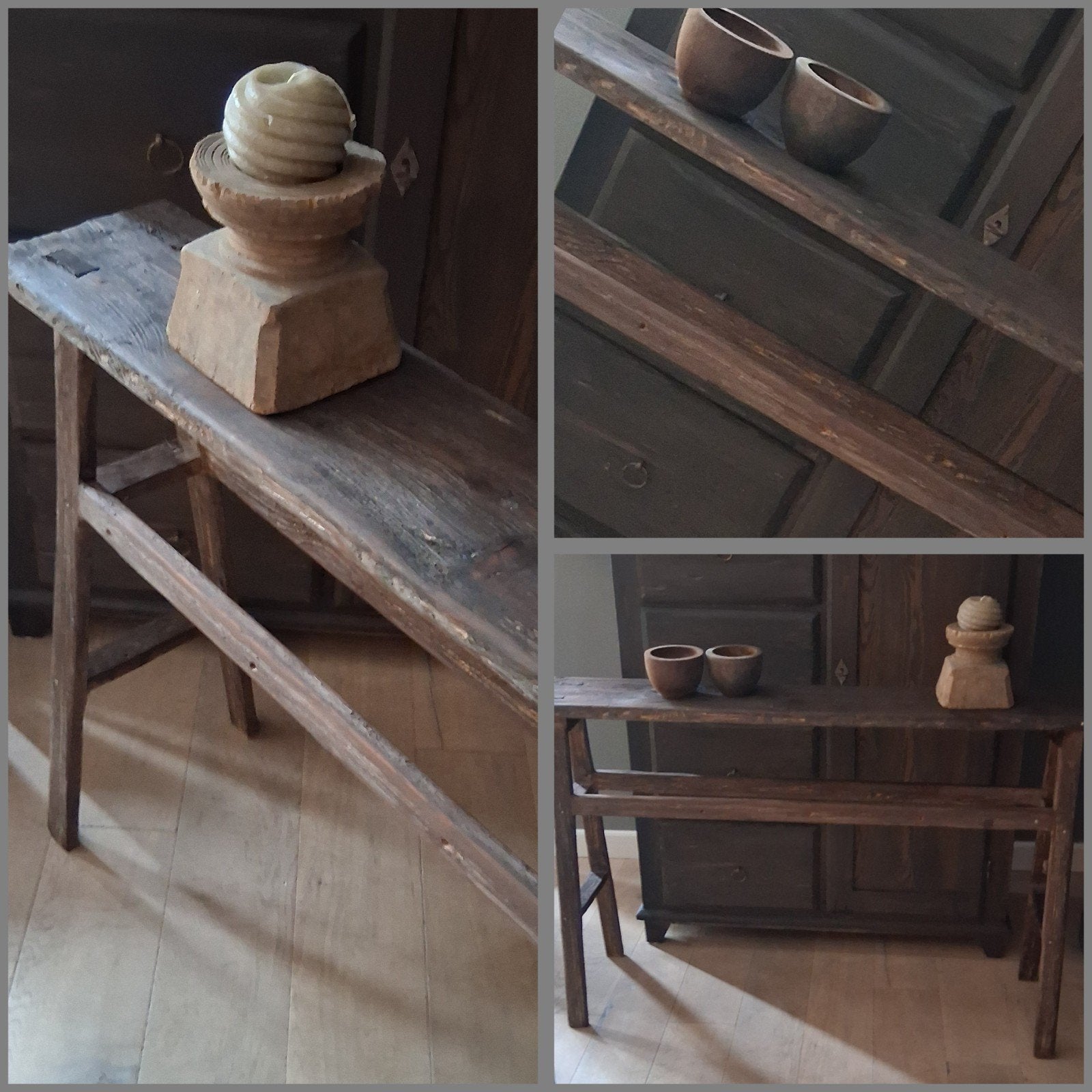 Smalle sidetable landelijk stoer hoffz styl, Ophalen, 100 tot 150 cm, Nieuw, 25 tot 50 cm
