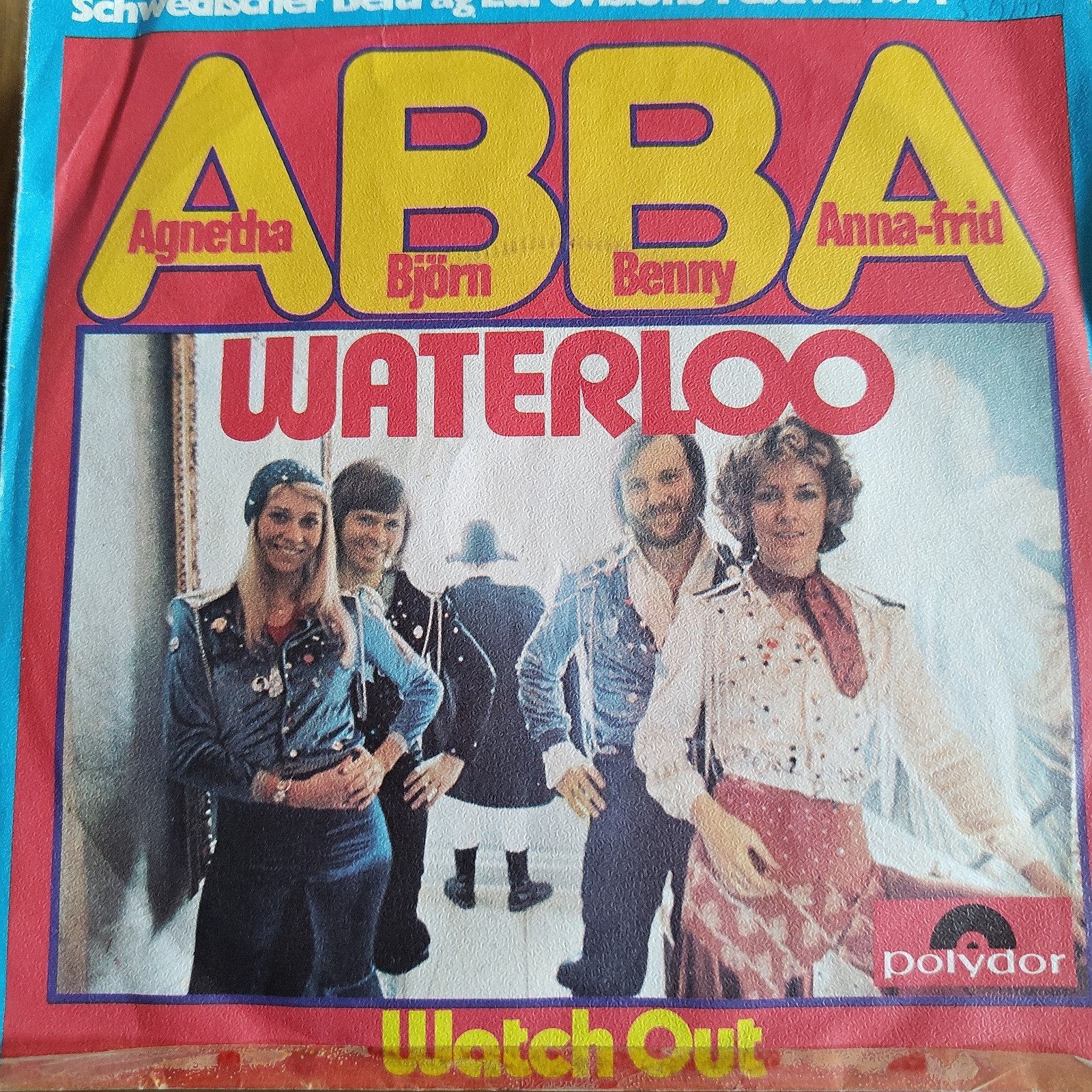 ABBA - Waterloo (Single, 1974) Polydor, Cd's en Dvd's, Fotohoes, Ophalen of Verzenden, Gebruikt