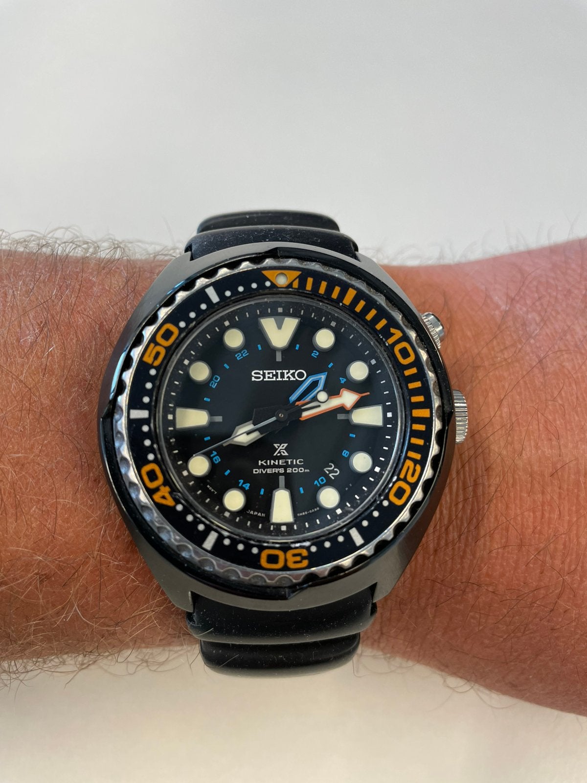Seiko Prospex SUN023 Kinetic!!, Seiko, Polshorloge, Kunststof, Ophalen of Verzenden