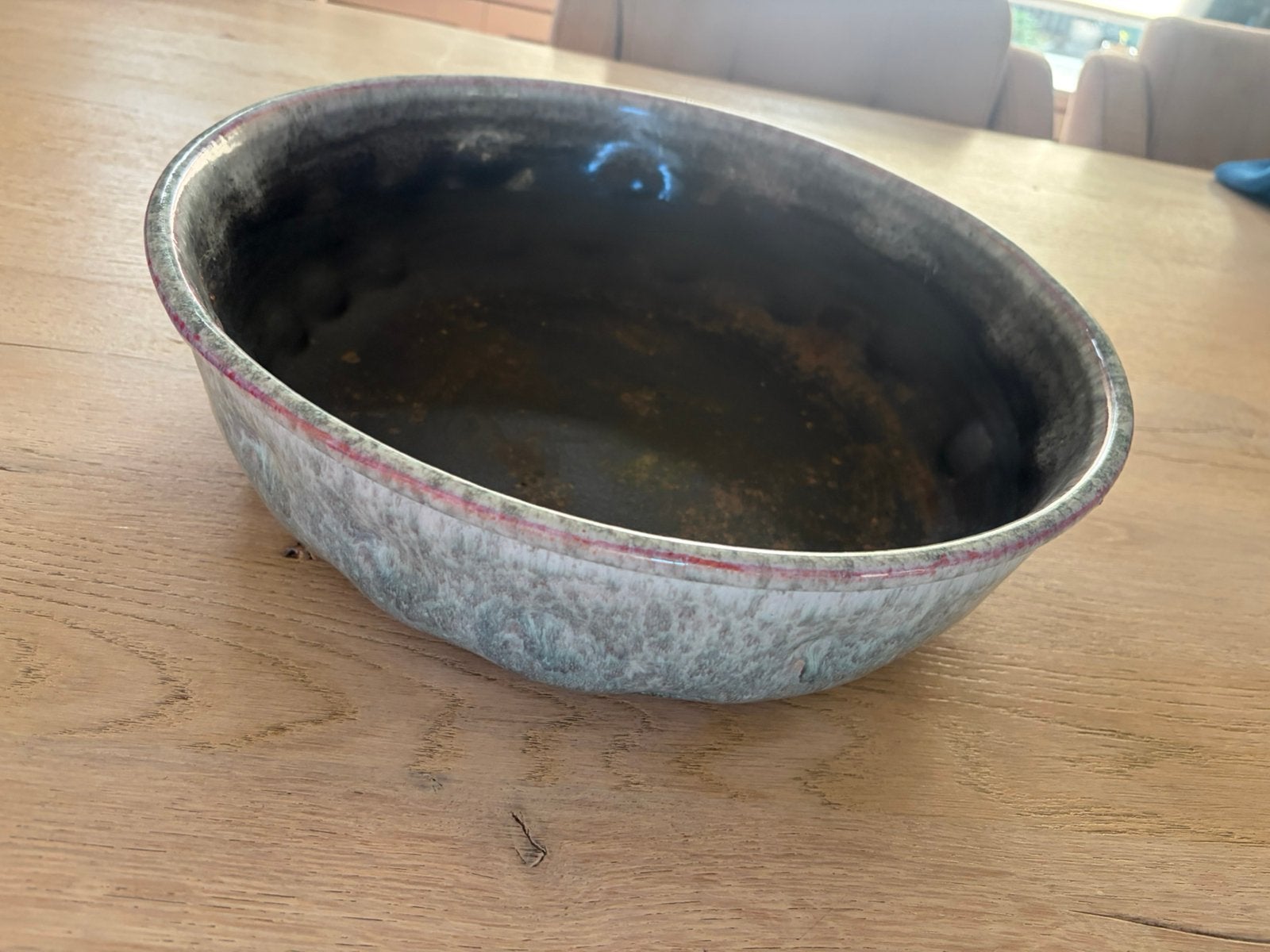 Mica. Schaal / pot.    Handgemaakt, Ophalen, Gebruikt, Rond, Aardewerk