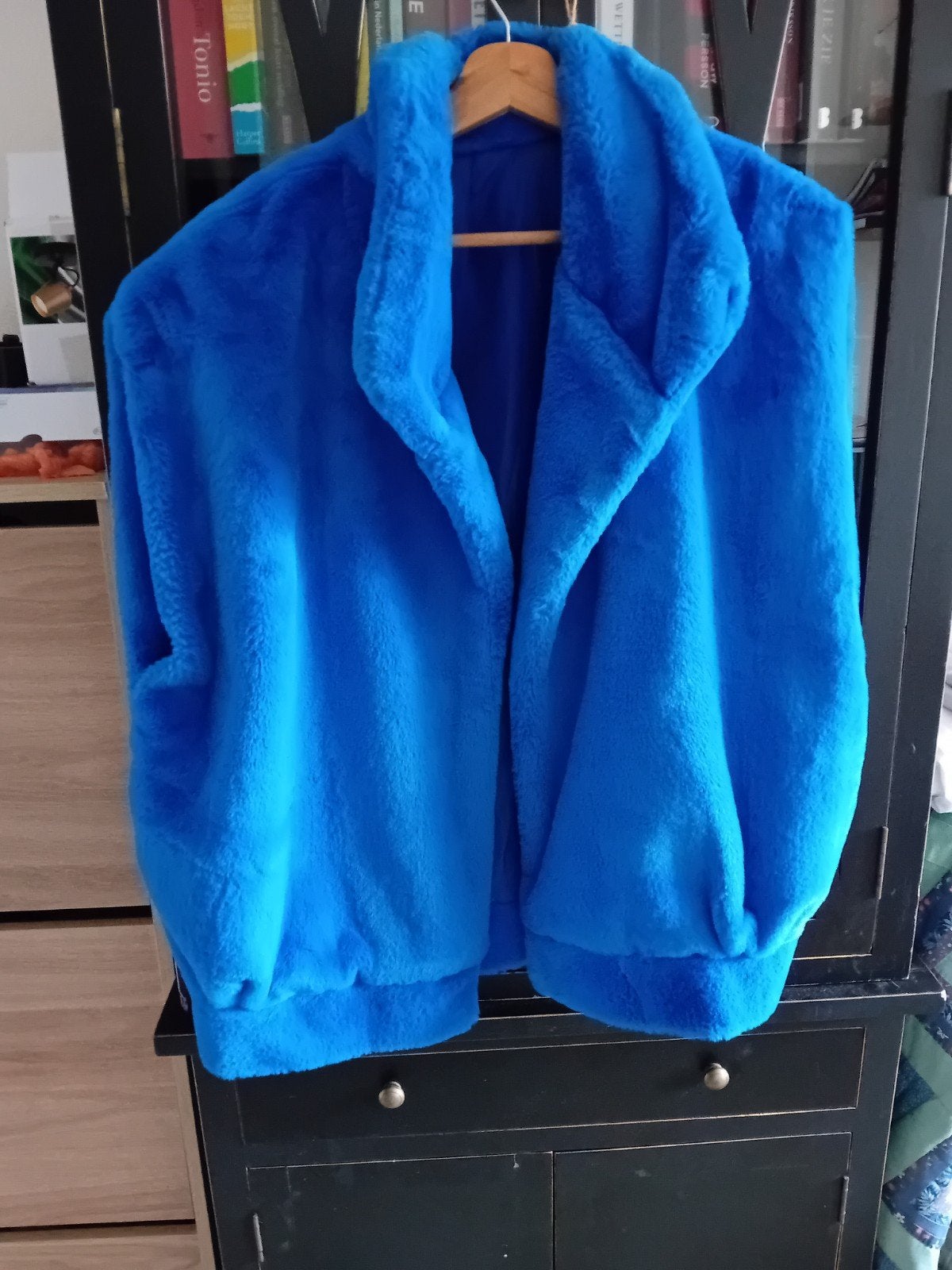 Teddy bodywarmer, one size, Kleding | Dames, Ophalen of Verzenden, Zo goed als nieuw, Maat 42/44 (L), Blauw
