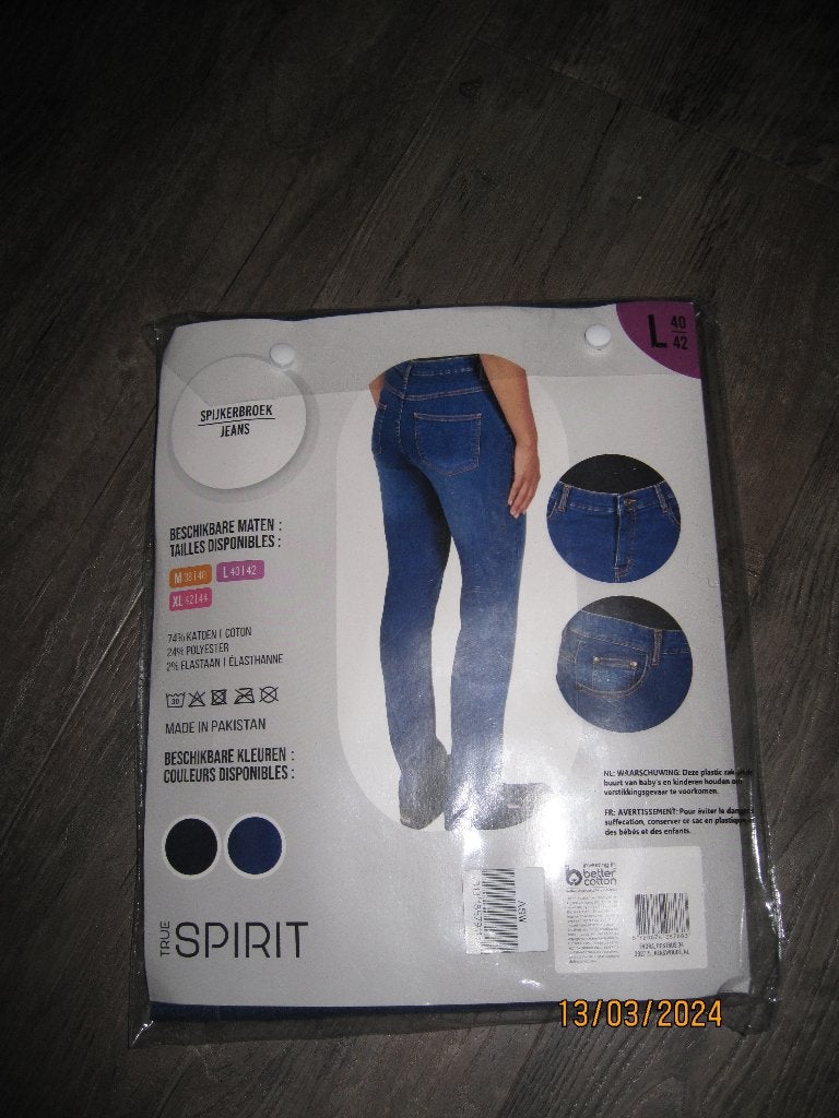 *** NIEUW *** True Spirit blauwe spijkerbroek maat L, Kleding | Dames, Spijkerbroeken en Jeans, Blauw, Nieuw, Ophalen of Verzenden