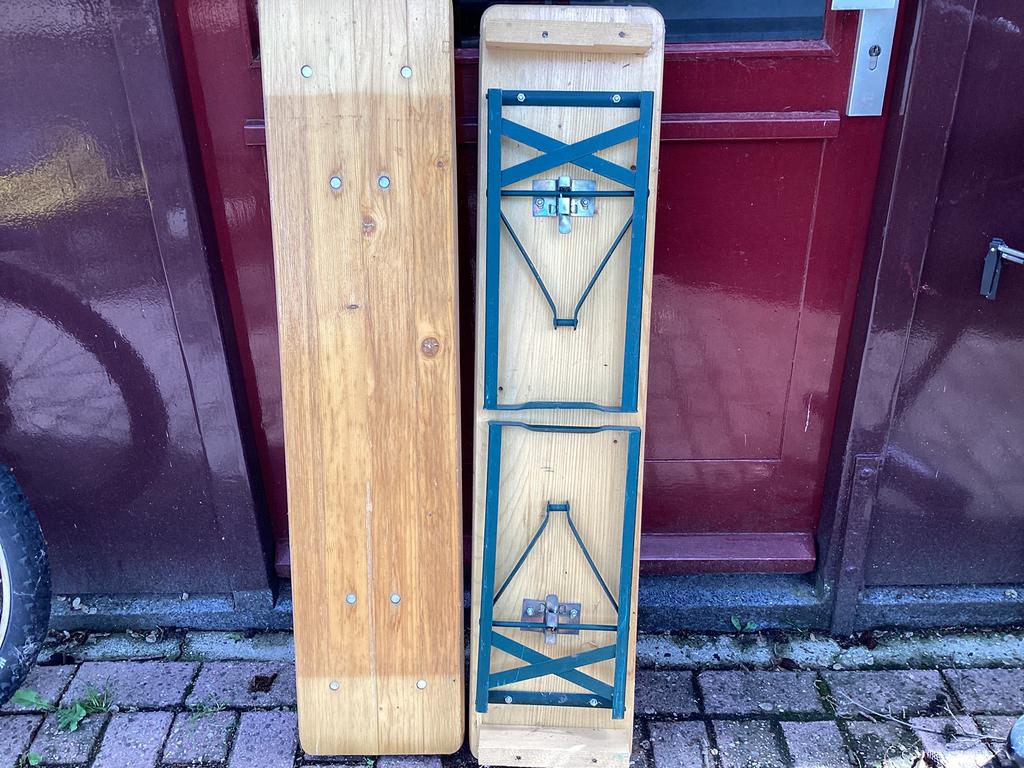 Houten bankjes, Ophalen of Verzenden, Zo goed als nieuw