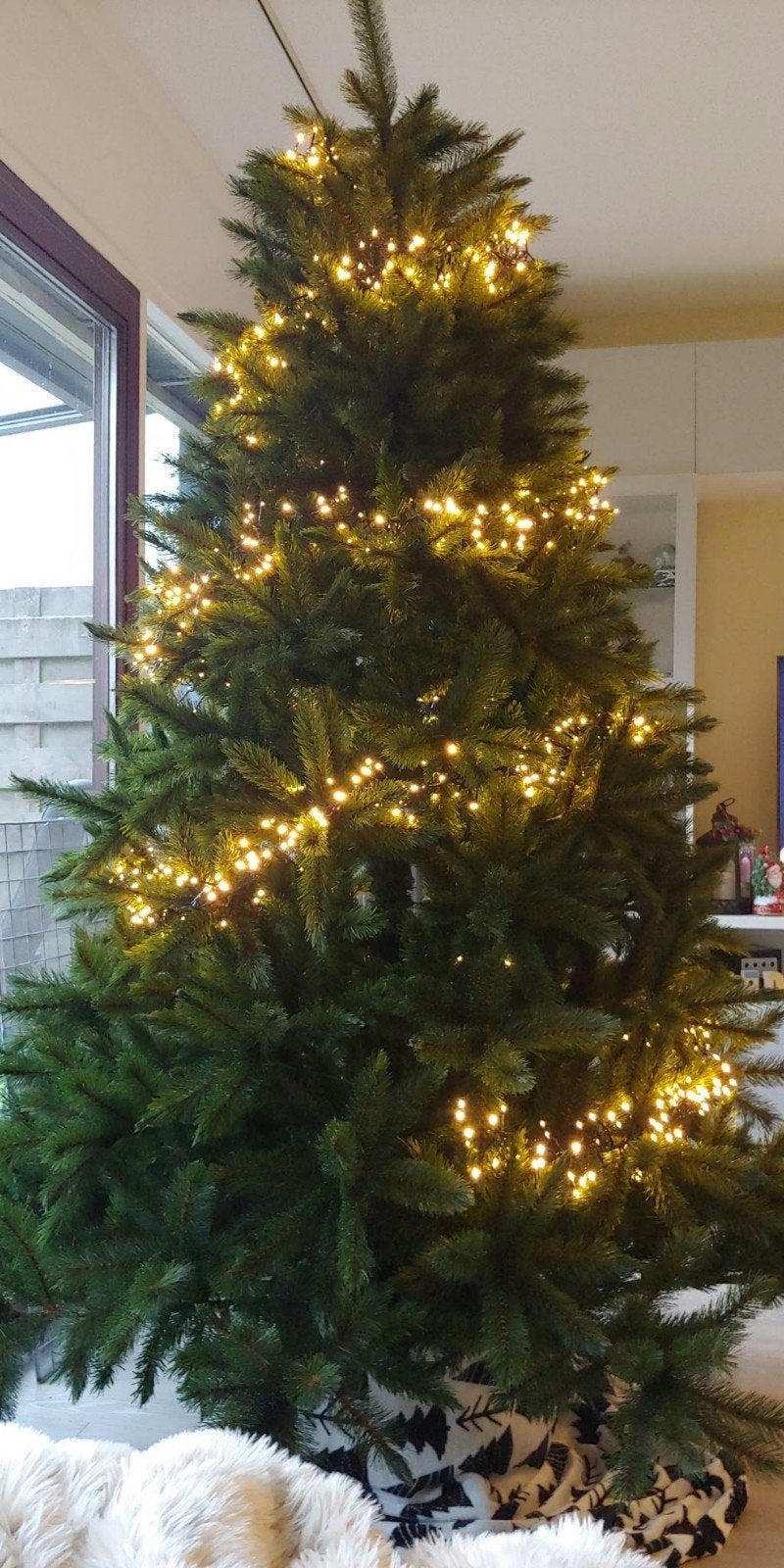 kunst kerstboom 230 cm hoog excl lichtjes, Ophalen, Gebruikt