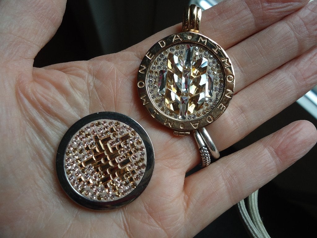 echte echt zilveren hanger mimoneda met prachtige munten, Ophalen of Verzenden, Zo goed als nieuw, Goud, Zilver