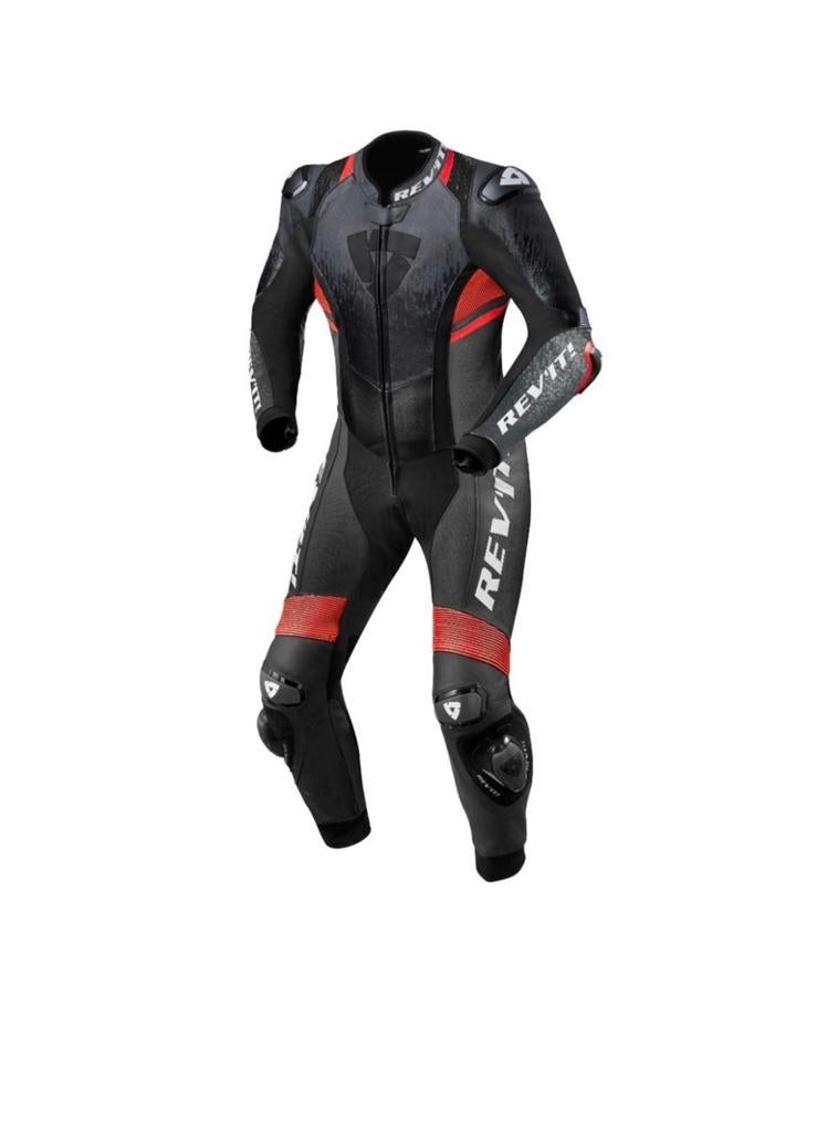 Revit Quantum 2 One-Piece Suit Antraciet-Neon Rood Maat 48, Ophalen, Nieuw met kaartje, Heren, Combipak