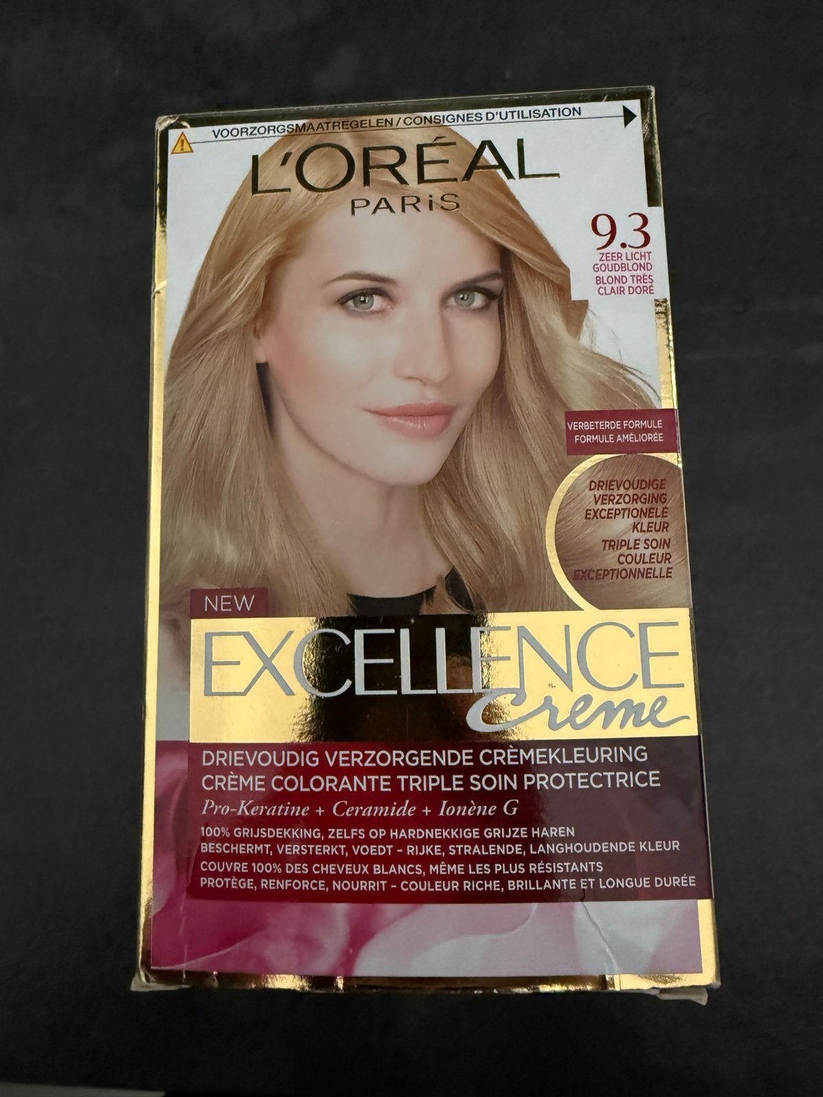 L'Oréal Excellence Crème 9.3 Zeer Licht Goudblond Haarverf, Sieraden, Tassen en Uiterlijk, Uiterlijk | Haarverzorging, Ophalen of Verzenden