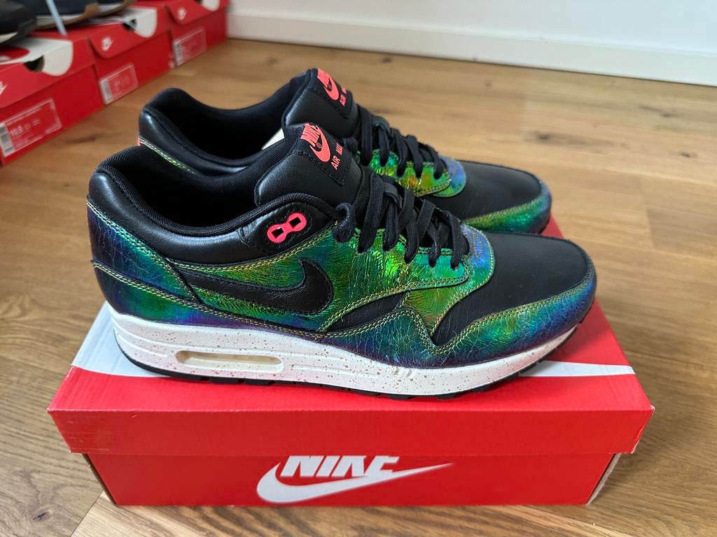 Nike Air Max 1 SUP OS Bronze Trophy maat EU 44,5, Ophalen of Verzenden, Zo goed als nieuw, Overige kleuren
