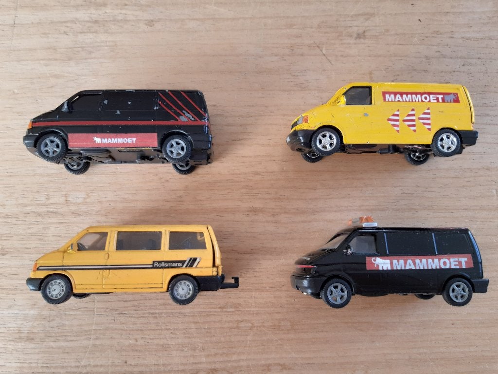 VW busjes Mammoet Transport Rollmans Hongwell 4 stuks, Ophalen of Verzenden, Gebruikt, Bus of Vrachtwagen, Overige merken