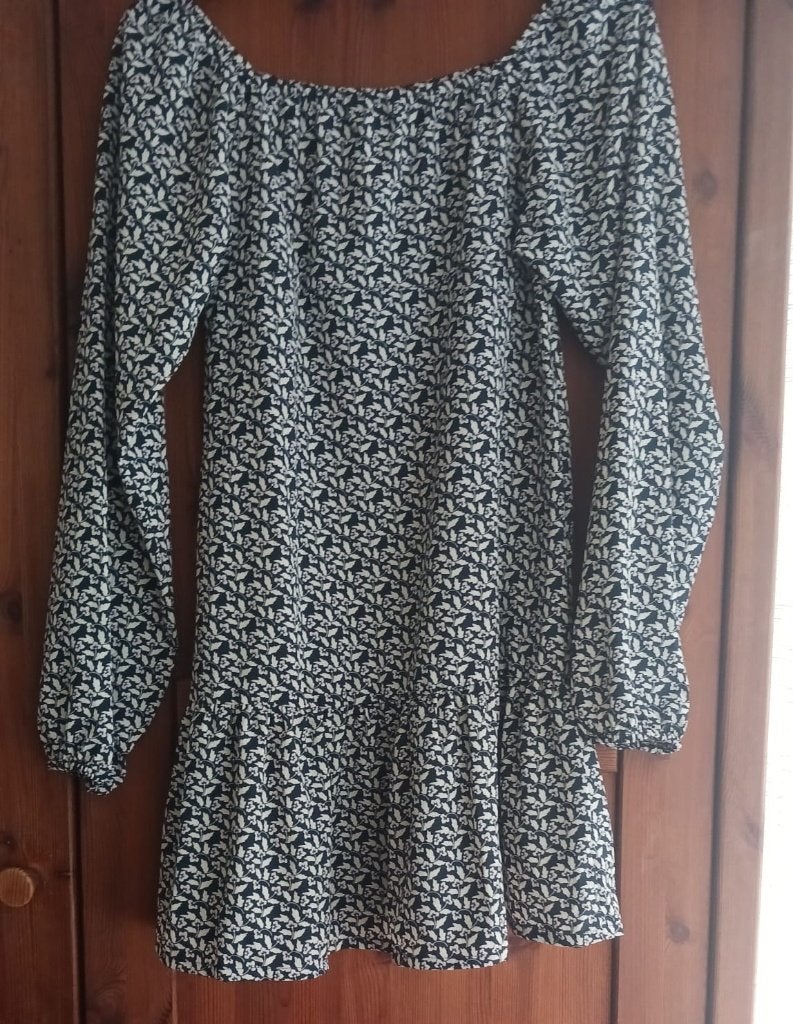 Jurk maat 158/164 NIEUW Zwart met bloemen, Kinderen en Baby's, Kinderkleding | Maat 158, Zeeman, Meisje, Nieuw, Ophalen of Verzenden