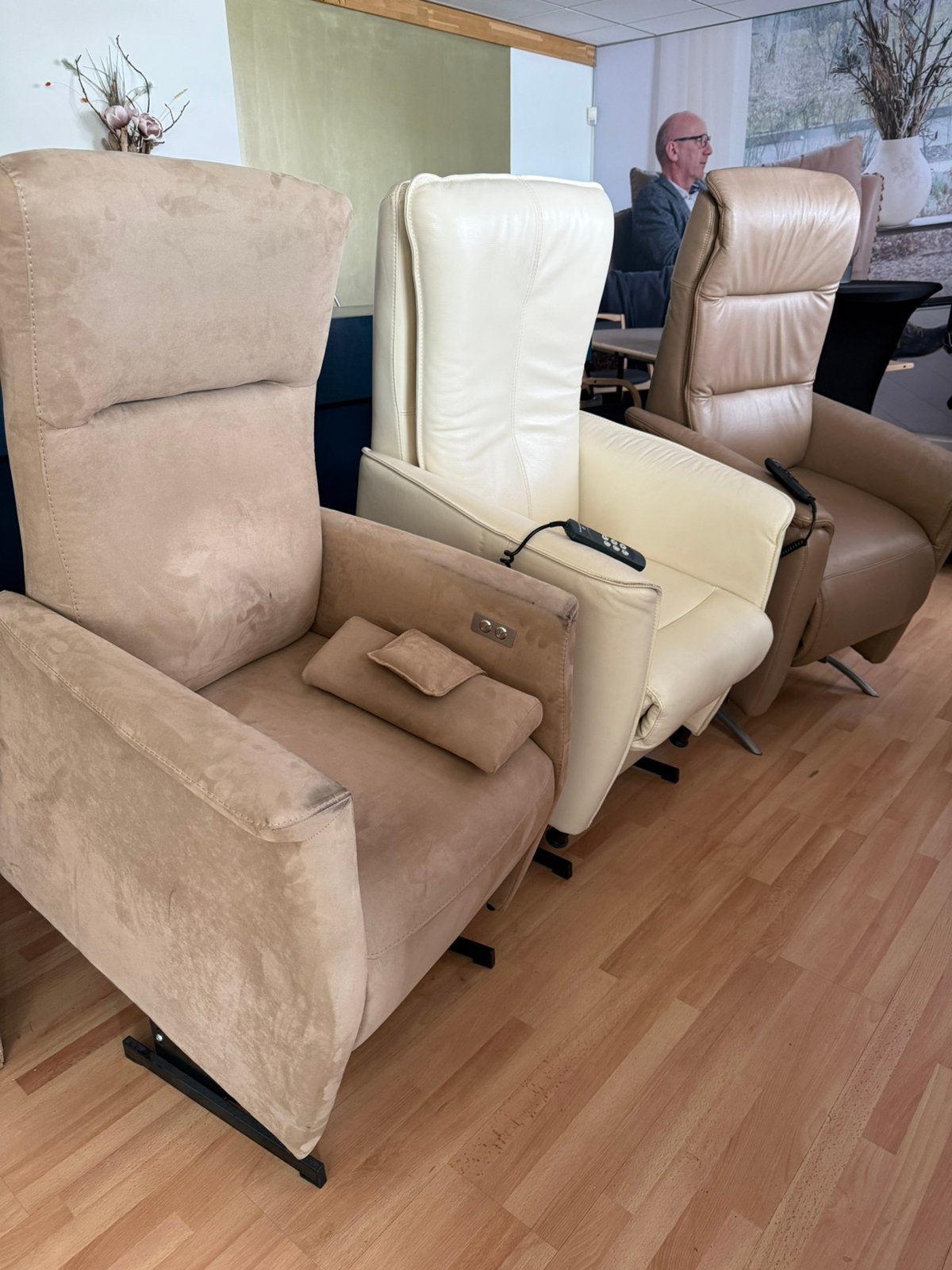Sta op stoelen / relaxfauteuils Prominent Hukla goed werkend, Ophalen, Minder dan 75 cm, 50 tot 75 cm