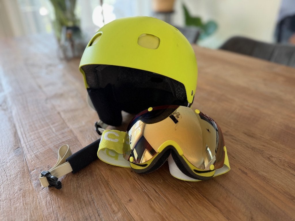 Skihelm POC Receptor Bug [maat M] incl. POC Lobes goggle, Overige merken, Overige typen, Ophalen of Verzenden, Zo goed als nieuw